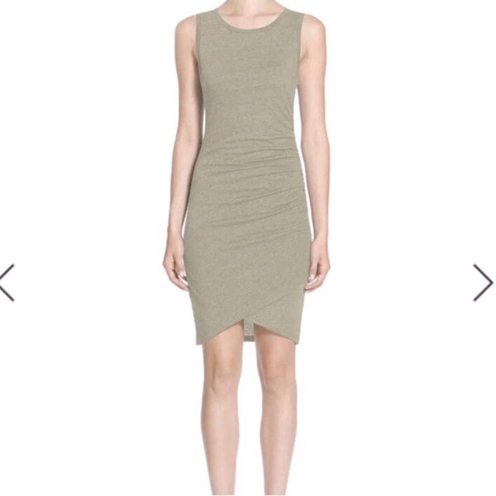 Olive Green “Sarma” heather dress size medium NWT